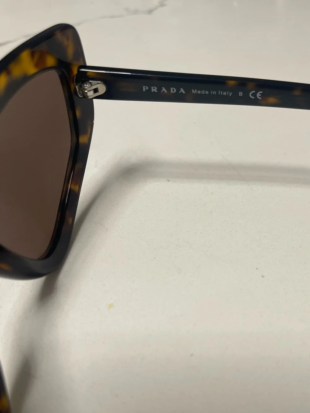 Prada Tortoiseshell Cat-Eye Sunglasses with Brown Lenses